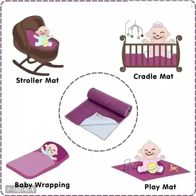 Fashion Miniis Anti-Piling Fleece Extra Absorbent Quick Dry Sheet for Baby, Baby Bed Protector, Waterproof Baby Sheet, Small Size 50x70cm-thumb3