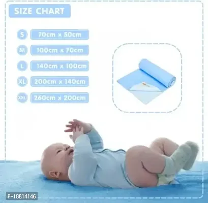 Fashion Miniis Anti-Piling Fleece Extra Absorbent Quick Dry Sheet for Baby, Baby Bed Protector, Waterproof Baby Sheet, Small Size 50x70cm-thumb4