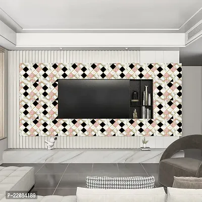 Designer Pink Black Vinyl Wall Stickers Waterproof Wallpaper 200 x 60 cm (2 meter)-thumb5