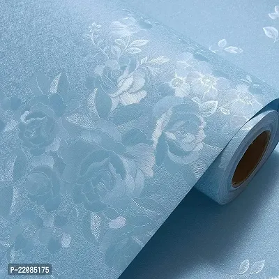 Designer Blue Vinyl Wall Stickers Waterproof Wallpaper 500 x 45 cm (5 meter)-thumb0
