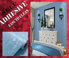 Designer Blue Vinyl Wall Stickers Waterproof Wallpaper 200 x 60 cm (2 meter)-thumb4