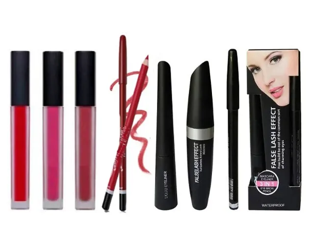 Best Quality Matte Liquid Lipstick With Makeup Essential Combo