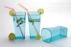 Plastic Unbreakable Glass Set Use For Water, Juice, Pack Of 6-thumb2