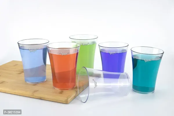 Plastic Unbreakable Glass Set Use For Water, Juice, Pack Of 6