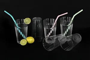 Plastic Unbreakable Glass Set Use For Water, Juice, Pack Of 6-thumb1