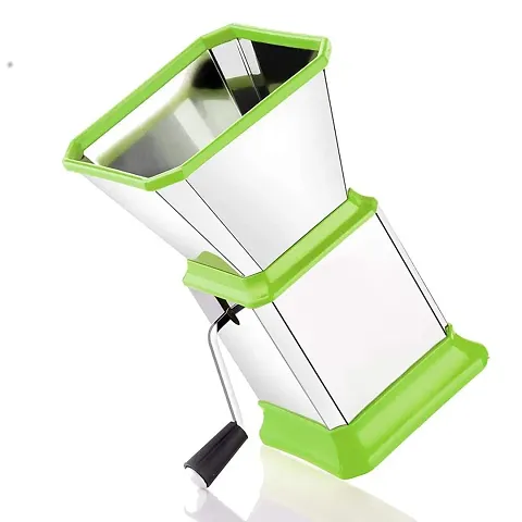 SORATH Easy to use Stainless Steel with ABS Manual Chopper Cutter Onion Chilly Dry Fruit  Vegetable Cutter Chopper -(Green)