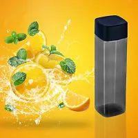 Useful Plastic Square Shaped Fridge Water Bottles- Pack Of 3-thumb3