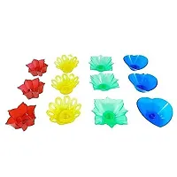 SORATH 12 Pieces 3D Reflective Shadow Diyas for Diwali Decoration Item | Diyas for Home Decoration | Dipawali Diya | Deepawali Decoration Diya bati Reflection Diya Set | Diya Light for Home Decoration-thumb4