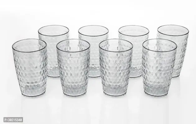 Plastic Unbreakable Glass Set Use For Water, Juice, Pack Of 8-thumb0