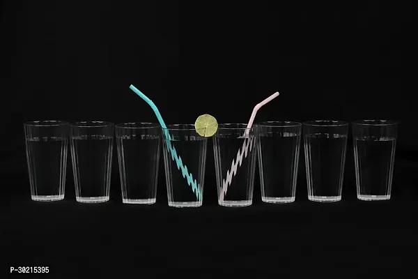 Plastic Unbreakable Glass Set Use For Water, Juice, Pack Of 8-thumb2