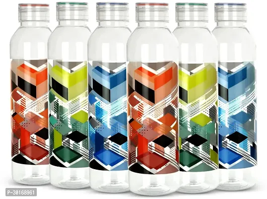 Elegant Plastic Water Bottle Pack Of 6