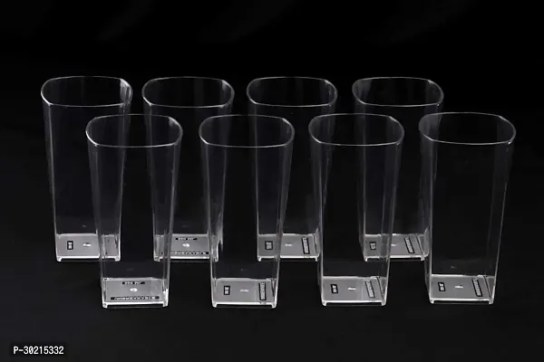 Plastic Unbreakable Glass Set Use For Water, Juice, Pack Of 8-thumb0