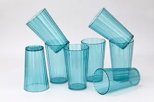 Plastic Unbreakable Glass Set Use For Water, Juice, Pack Of 8-thumb1