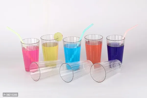 Plastic Unbreakable Glass Set Use For Water, Juice, Pack Of 8-thumb0