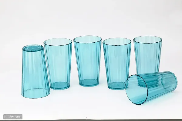 Plastic Unbreakable Glass Set Use For Water, Juice, Pack Of 6-thumb2