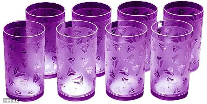 Plastic Unbreakable Glass Set Use For Water, Juice, Pack Of 8