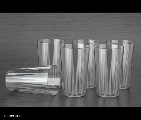 Plastic Unbreakable Glass Set Use For Water, Juice, Pack Of 6-thumb0