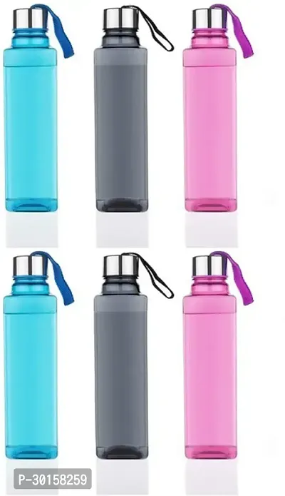 Useful Plastic Unbreakable And Leak-Proof Water Bottles- Pack Of 6