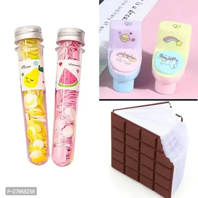 Combo of  2 paper soap bottles+2 toilet sharpeners+chocolate diary