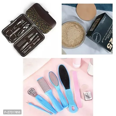 Combo of Menicure kit +Pedicure kit+Loose powder