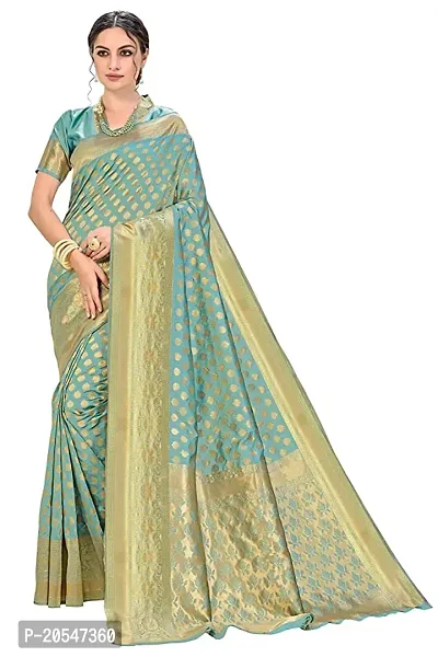 Stylish Cotton Silk Saree with Blouse piece For Women