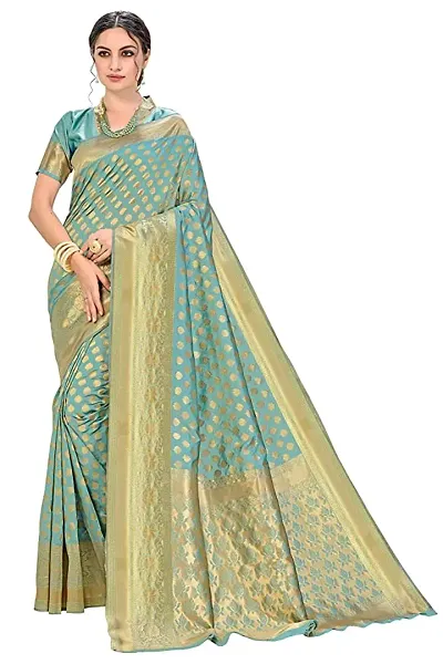 Stylish Silk Saree with Blouse piece For Women