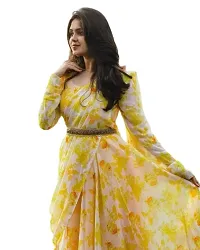 Classic Georgette Printed Gown for Women-thumb2