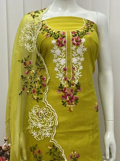 Stylish Modal Embroidered Unstitched Suit