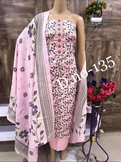 Hot Selling Cotton Unstitched Dress Material