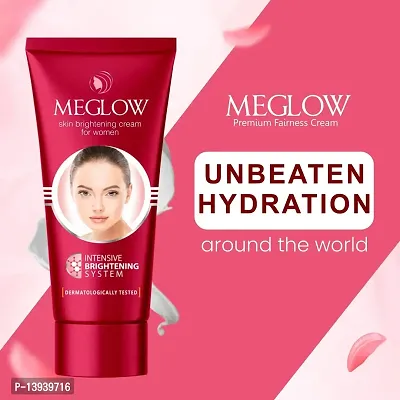 Meglow Skincare Combo Pack of 3- Premium Fairness Cream for Women 50g with Aloevera and Vitamin E | Instant Glow Facewash 70g for Skin Brigtening | Orange Peel and Reveal Face Mask 70g with Natural Ingredients | Paraben Free | For Soft and Smooth Skin-thumb4