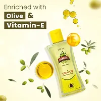 Oligro Body Massage Olive Oil (200ml) Pack of 2 - for Body Massage and Hair Care | Goodness of Vitamin E  Sweet Almond Oil |Helps to Nourished and Glowing Skin || Pure  Natural ndash; for Both Men  Women-thumb3