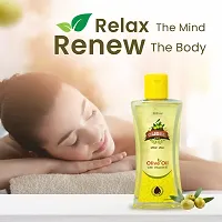 Oligro Body Massage Olive Oil (200ml) Pack of 2 - for Body Massage and Hair Care | Goodness of Vitamin E  Sweet Almond Oil |Helps to Nourished and Glowing Skin || Pure  Natural ndash; for Both Men  Women-thumb2
