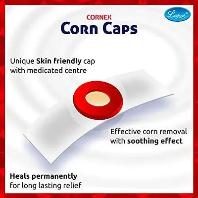 Buy Leeford Cornex Corn Caps 80 Strips - Medicated Plaster Bandage Skin ...