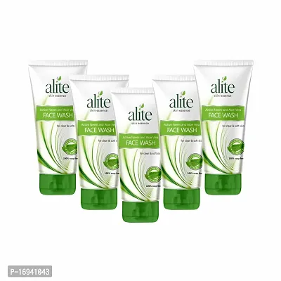 Alite Active Neem  Aloe Vera Facewash For Clear  Soft Skin 70g pack of 5