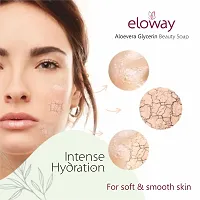 Eloway Aloevera Glycerin Beauty soap 3 (100g) and Aloevera Gel (100g) For Moisturized and Glowing Skin Combo Pack of 4-thumb1