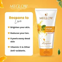 Meglow Skincare Combo Pack of 3- Premium Fairness Cream for Women 50g with Aloevera and Vitamin E | Instant Glow Facewash 70g for Skin Brigtening | Orange Peel and Reveal Face Mask 70g with Natural Ingredients | Paraben Free | For Soft and Smooth Skin-thumb1