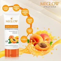 Meglow Apricot Scrub 70g Each, Pack of 3 ndash; Paraben Free Formula || Enriched with Natural Apricot Extracts, Vitamin E and Aloe Vera Extract || Remove Dead Skin Cells || All Skin Type || Helps to Make Skin Smooth and Radiant-thumb4
