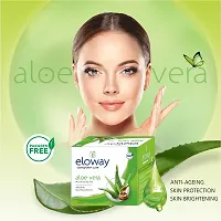 Eloway Aloevera Glycerin Beauty soap 3 (100g) and Aloevera Gel (100g) For Moisturized and Glowing Skin Combo Pack of 4-thumb4