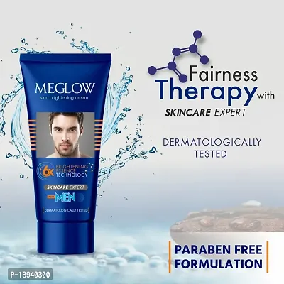 Meglow Face Cream Combo Pack of 2 for Men, 50g - Brightening Essence Technology Mild Aloe Vera Fragrance | SPF 15 | Paraben Free | Vitamin E | Aloevera Extracts Helps to Brightening  Moisturize Skin-thumb3