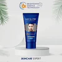 Meglow Face Cream Combo Pack of 2 for Men, 50g - Brightening Essence Technology Mild Aloe Vera Fragrance | SPF 15 | Paraben Free | Vitamin E | Aloevera Extracts Helps to Brightening  Moisturize Skin-thumb1