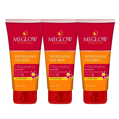 Meglow Face Wash For Men And Women (Pack Of 3)