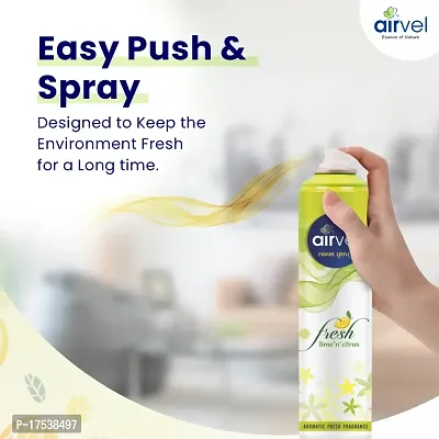 Airvel Fresh Lime 'n' citrus, Majestic Rose Spray (2 x 125 g)-thumb5