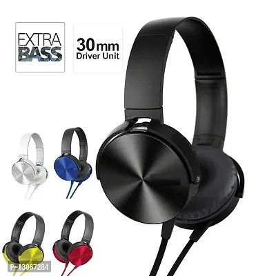 BTK Trade XB450 Wired On-Ear Headphone, Pack of 1-thumb0