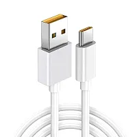 65W VIVO Dash Warp Charge Cable, 6.5A Type-C to USB C PD Data Sync Fast Charging Cable Compatible with vivo T2x  for All Type C Devices ? (white, 1 Meter superfast).-thumb1