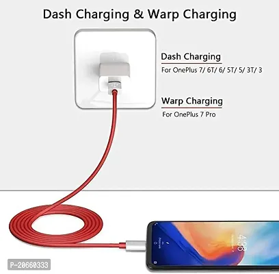 OVEETEK 10 TO 65W smart charger Compatible for Xiaomi Whitemi K40SOriginal Adapter Like Qualcomm QC 4.0 Quick Dash Warp Dart Flash Super Vooc Fast Charger With 1.2 Meter Type C USB Data Cable (5V=4A/10V=6.5A, TDS2, Red)-thumb3