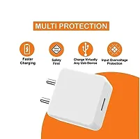 OVEETEK 33W Charger Compatible For Xiaomi Whitemi Note 11E Pro Ultra Charger Original Adapter Like Qualcomm QC 4.0 Quick Charge , Rapid, Dash, VOOC, AFC Charger With 1 Meter Type C USB Data Cable (4 Amp, TDS1, Red)-thumb2