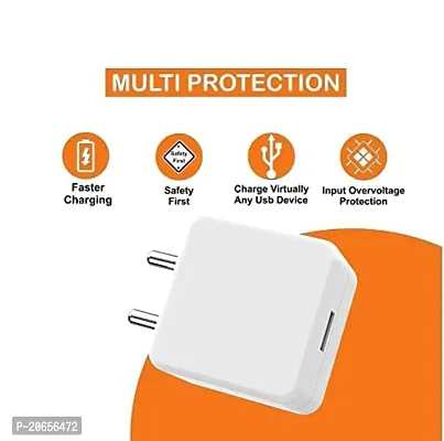 OVEETEK 33W Charger Compatible For Xiaomi Whitemi Note 11E Pro Ultra Charger Original Adapter Like Qualcomm QC 4.0 Quick Charge , Rapid, Dash, VOOC, AFC Charger With 1 Meter Type C USB Data Cable (4 Amp, TDS1, Red)-thumb3