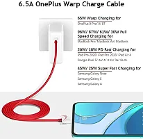 OVEETEK 65W Dash Warp Charge Cable, 6.5A Type-C to USB C PD Data Sync Fast Charging Cable Compatible with One Plus 8T/ 9/ 9R/ 9 pro/ 9RT/ 10R/ Nord  for All Type C Devices ? Red, 1 Meter-thumb2