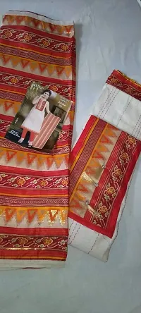 Elegant Khadi Dress Material with Dupatta For Women