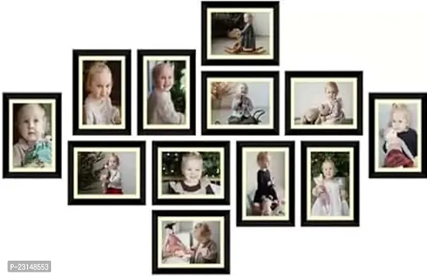 Designer Wall Wood Photo Frames-12 Pieces